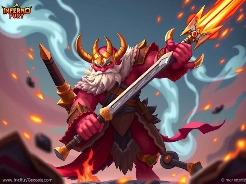 Inferno Fury Warrior Game Banner